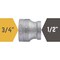 B & K STZ Industries 3/4 in. FIP each X 1/2 in. D FIP Black Malleable Iron Coupling 310UPRC-3412 - alternate 5